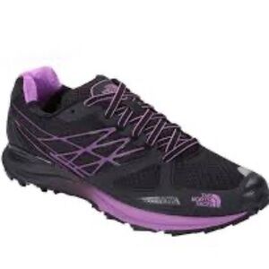 The North Face Ultra Cardiac Running Shoes Women's Size 7 TNFBLK Black /SWTVIOLT